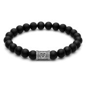 Ties Of The Heart Black Onyx Bracelet [Silver]