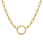 Mein Lebensanker Kette mit Gravur [750er vergoldet]