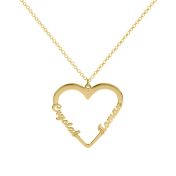 Collana Nostro Cuore con Nome [Placcata Oro 18kt]