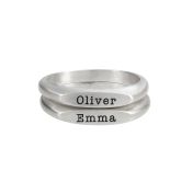 Anello Serenità con Nome [Argento 925]