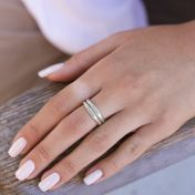 Anello Serenità con Nome [Argento 925]