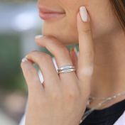 Anello Serenità con Nome [Argento 925]