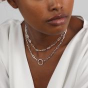 Klassische Paperclip Kette [Sterlingsilber]