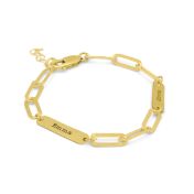 Bracelet Arya avec Prénoms [Plaqué Or 18ct]