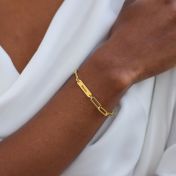 Bracelet Arya avec Prénoms [Plaqué Or 18ct]