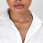 Melissa Paperclip Name Necklace [18K Gold Plated]