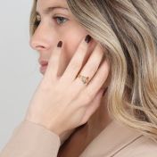 Moeder's Liefde Ring - Drievoudige Liefde [18K Goud Vermeil]