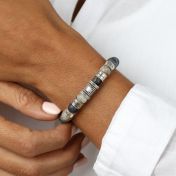 Ties of Heart Picasso Jasper Bracelet with Diamond [Sterling Silver]