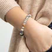 Signatur Armband aus Picasso Jaspis für Damen [Sterlingsilber]