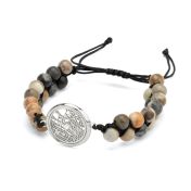 Picasso Jasper Map Men Bracelet 