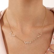 Ella Zodiac Necklace [18K Gold Plated]