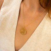 Collier Carte Lunaire Précieuse - Vermeil 18ct