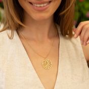 Collier Carte Lunaire Précieuse - Vermeil 18ct