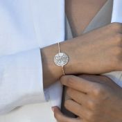 Beliebter Ort Gravierte Karte Armband [Sterlingsilber]