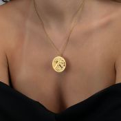 Talisa Halskette mit Kartenanhänger [750er Gold Vermeil]