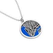 Talisa Aqua Silhouette Map Necklace