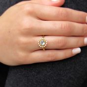 Forget Me Not Blue Topaz Ring [18K Gold]