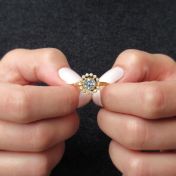 Forget Me Not Blue Topaz Ring [18K Gold]