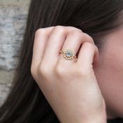Forget Me Not Blue Topaz Ring [18K Gold]
