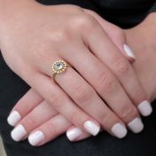 Forget Me Not Blue Topaz Ring [18K Gold]