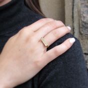 Gold Bar Ring [18K Gold]