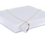 Collar Arcoíris Guía de Amor [Plata de Ley]
