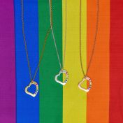 Collar Arcoíris Guía de Amor [Plata de Ley]