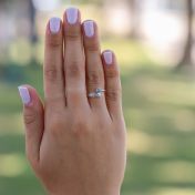 Bague Rayons de Lumière avec Pierres de Naissance et Noms [Argent 925]