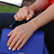 Glänzendes Liebe Armband [750er vergoldet]