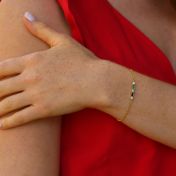 Glänzendes Liebe Armband [750er vergoldet]