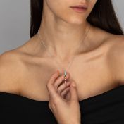 Collier Pluie Enchantée avec Pierres de Naissance [Argent 925]