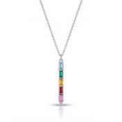 Collier Pluie Enchantée avec Pierres de Naissance [Argent 925]