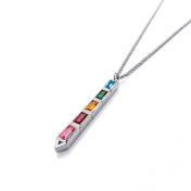 Collier Pluie Enchantée avec Pierres de Naissance [Argent 925]