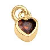 Red Heart Charm for Multi-Name Necklace [18K Gold Vermeil]
