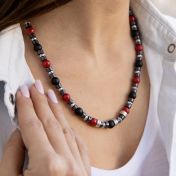 Collier Éclipse Lumineuse avec Prénoms