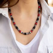 Collier Éclipse Lumineuse avec Prénoms