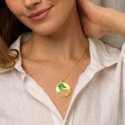 Talisa Terra Map Necklace [18K Gold Plated]