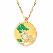 Talisa Terra Map Necklace [18K Gold Plated]