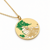 Talisa Terra Map Necklace [18K Gold Vermeil]