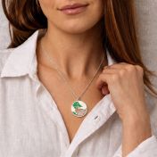 Talisa Terra Map Necklace [Silver]