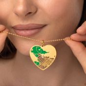Ties of Heart Terra Map Necklace [18K Gold Plated]