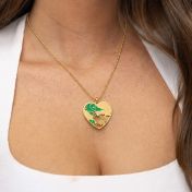 Ties of Heart Terra Map Necklace [18K Gold Plated]