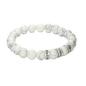 Bracelet Howlite avec Prénoms pour Homme