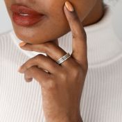 Bague Cercle De Famille avec Prénoms [Argent 925]