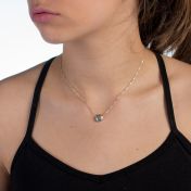 BE STRONG - Sterling Silver Pendant Box Chain Necklace