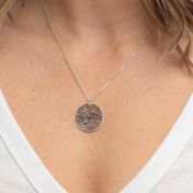Collana Radici di Famiglia con Pietra di Nascita [Argento 925]