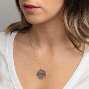 Collana Radici di Famiglia con Pietra di Nascita [Argento 925]