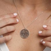 Collana Radici di Famiglia con Pietra di Nascita [Argento 925]
