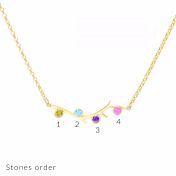 Collier Racines d'Amour Horizontal [Plaqué Or 18ct]