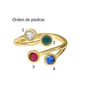 Anillo Raíces del Amor - [Bañado en Oro]